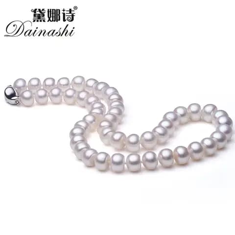 Collier perles d'eau douce 6-11mm